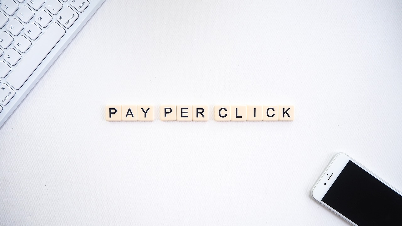a blank page displaying pay per click